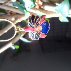 Cloissonè Orchid bloom Pendant